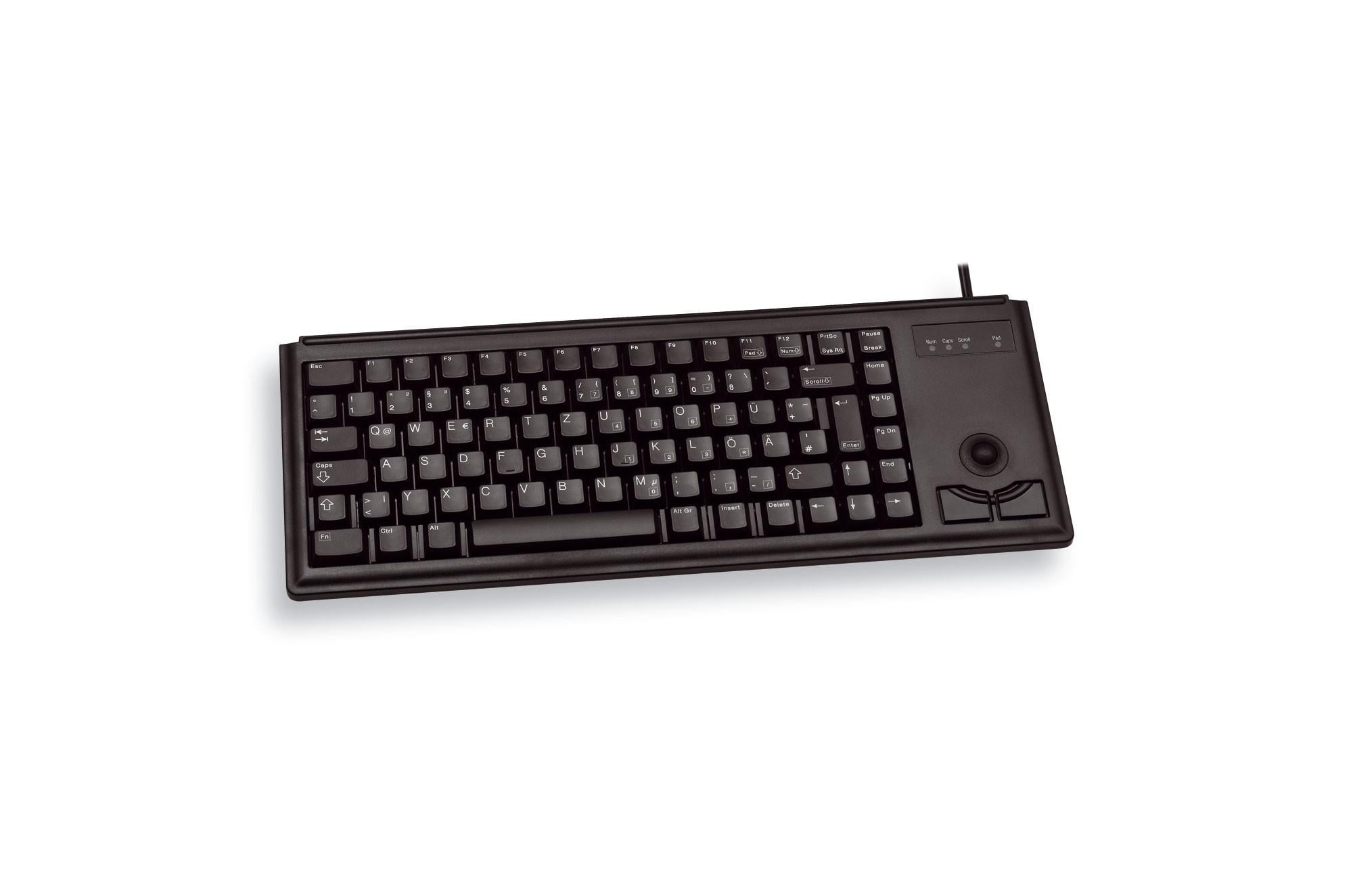 G84-4400 Trackball Tastatur, Schwarz