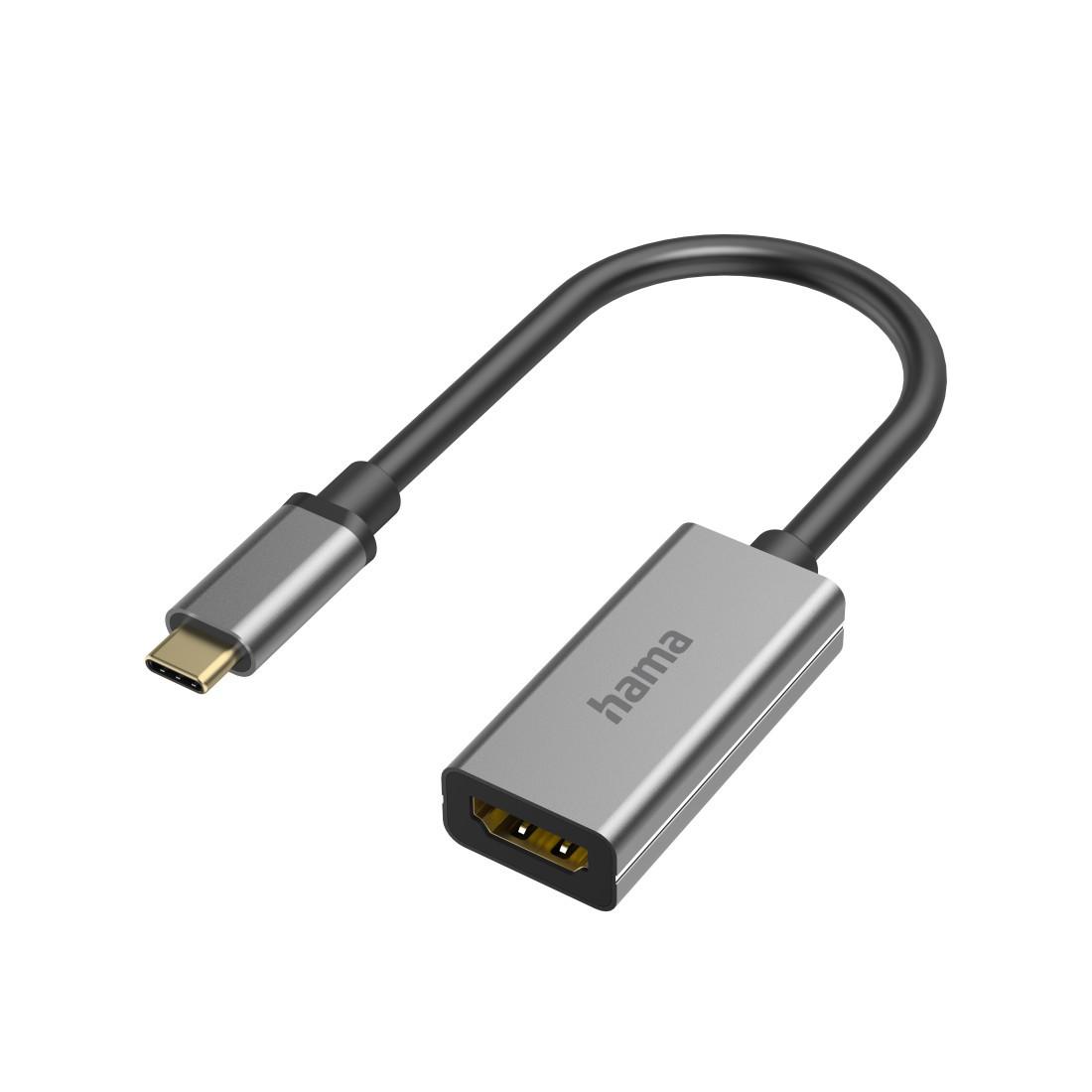Video-Adapter, USB-C-Stecker - HDMI™-Buchse, Ultra-HD 8K@60Hz, Alu (00200303)