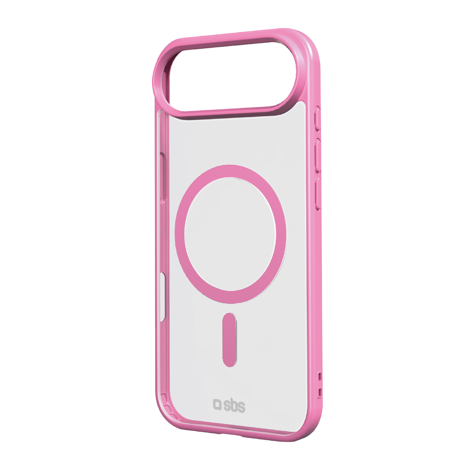 Case für iPhone 17 Air mit farbigen Rändern, kompatibel mit MagSafe Aufladung, Rosa