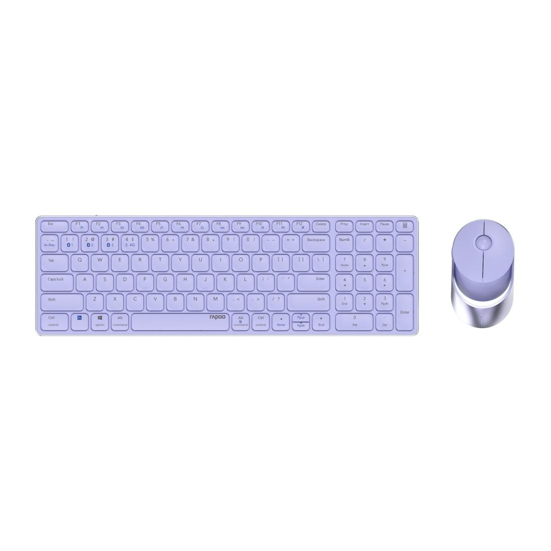 Kabelloses Multi-Mode-Deskset "9750M", Lila, QWERTZ (00215377)