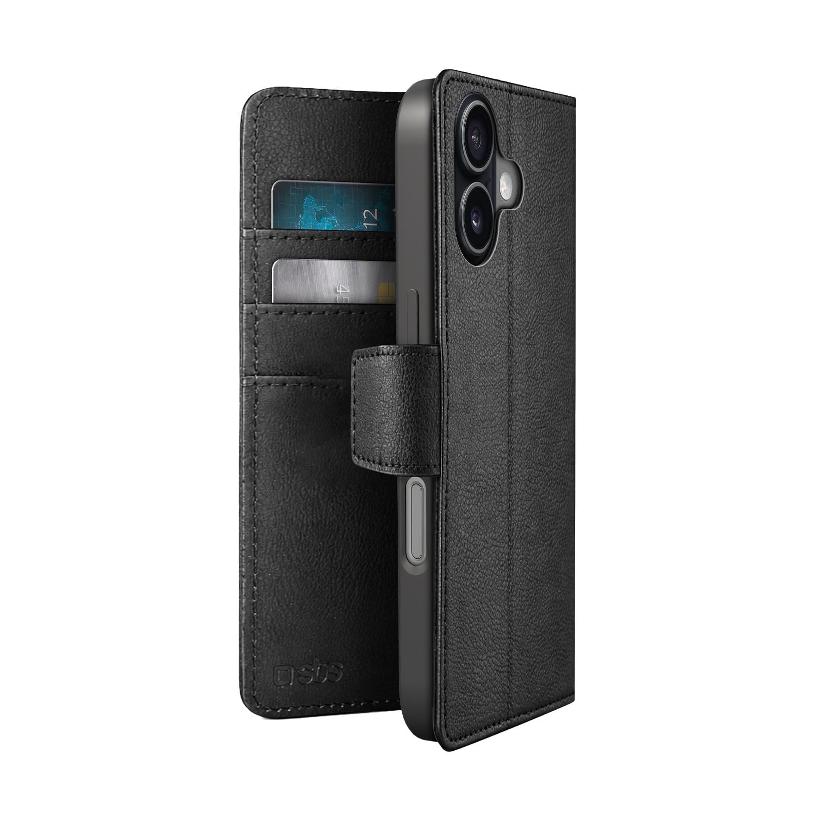 Classic Bookcase für iPhone 17 mit Kartenfächern, Magnetverschluss und Standfunktion