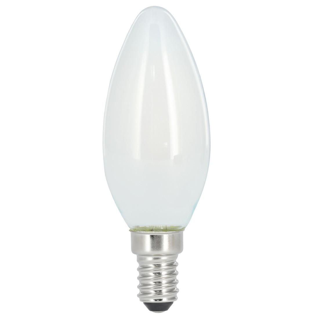 LED-Filament, E14, 250lm ersetzt 25W, Kerzenlampe, matt, Warmweiß (00112829)