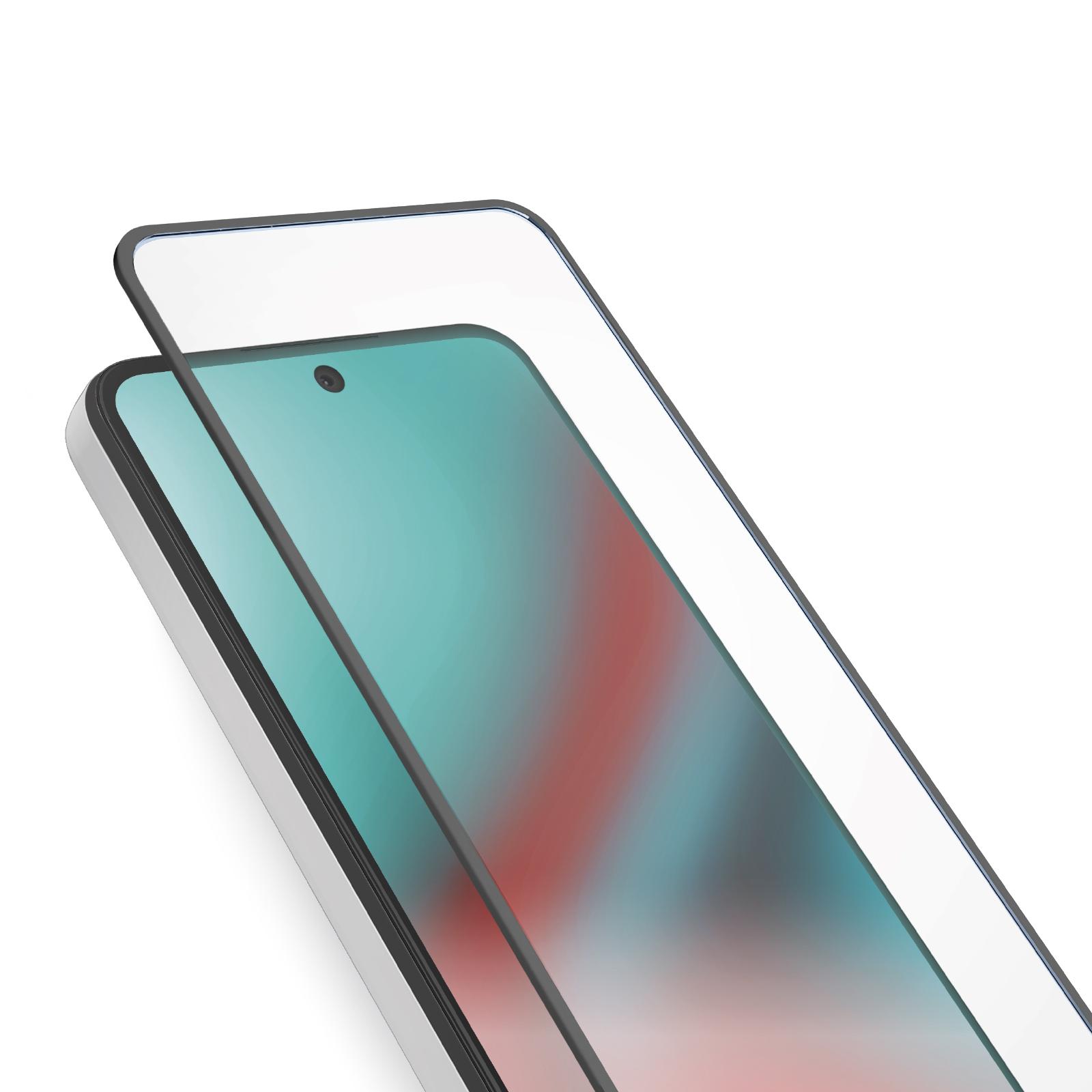 Glas Displayschutz Full Cover für Xiaomi Redmi A3, Schwarz