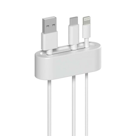 Kabelhalter, selbstklebend, 2 Stück, Weiß (00221015)