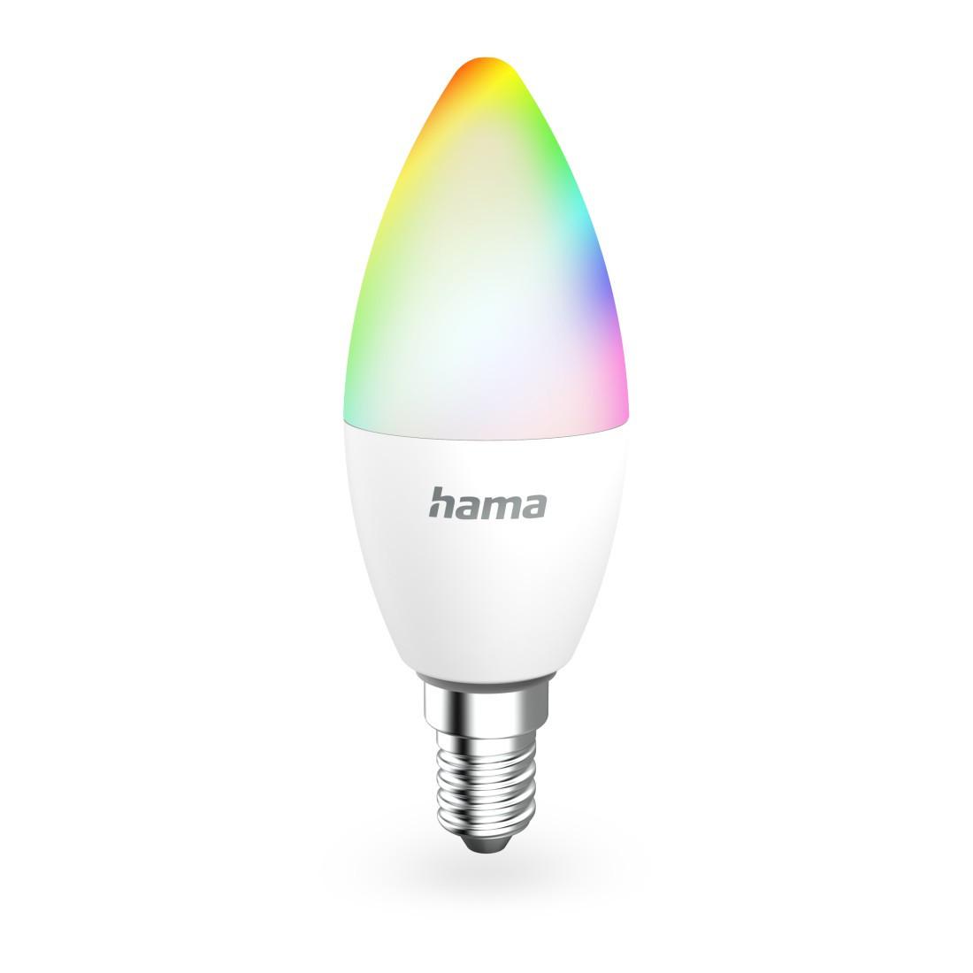 Smarte WLAN-LED-Lampe, E14, Matter, 4,9W, RGBW, für Sprach-/App-Steuerung (00176641)