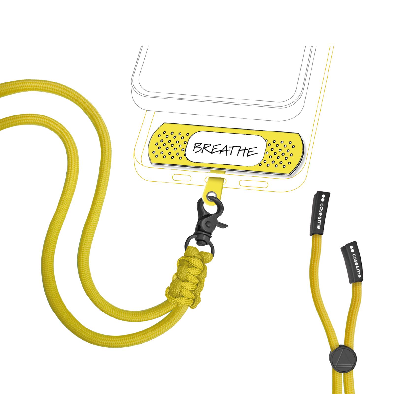 Universal-Smartphone-Halsband in Pflasterform Gelb