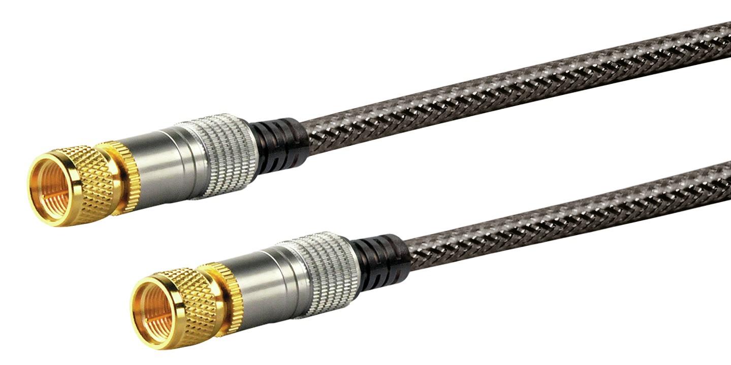 SAT Anschlusskabel (110 dB) KVCHD30 - F-Stecker, 3m