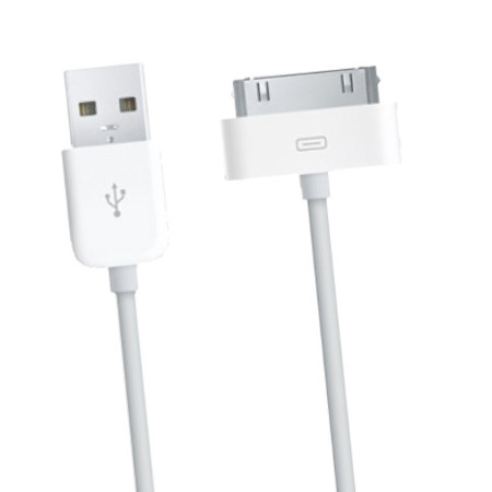 Ladegerät USB Kabel für Apple iPhone 3/3GS, 4/4S weiß 1m