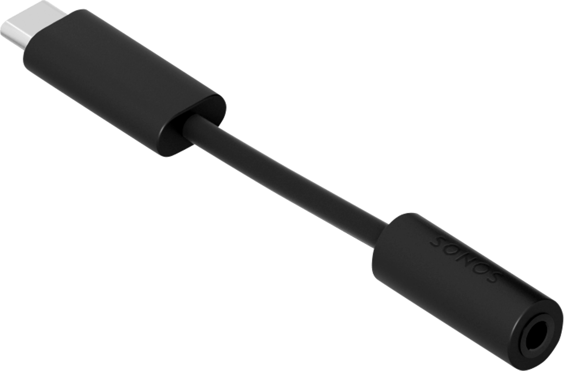 3,5-mm-auf-USB-C-Adapter schwarz