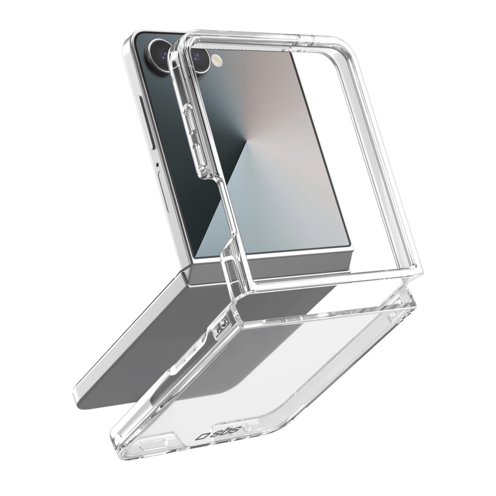 Hybrid-Hülle für Samsung Z Flip 7, transparente Flip-Hülle, Transparent