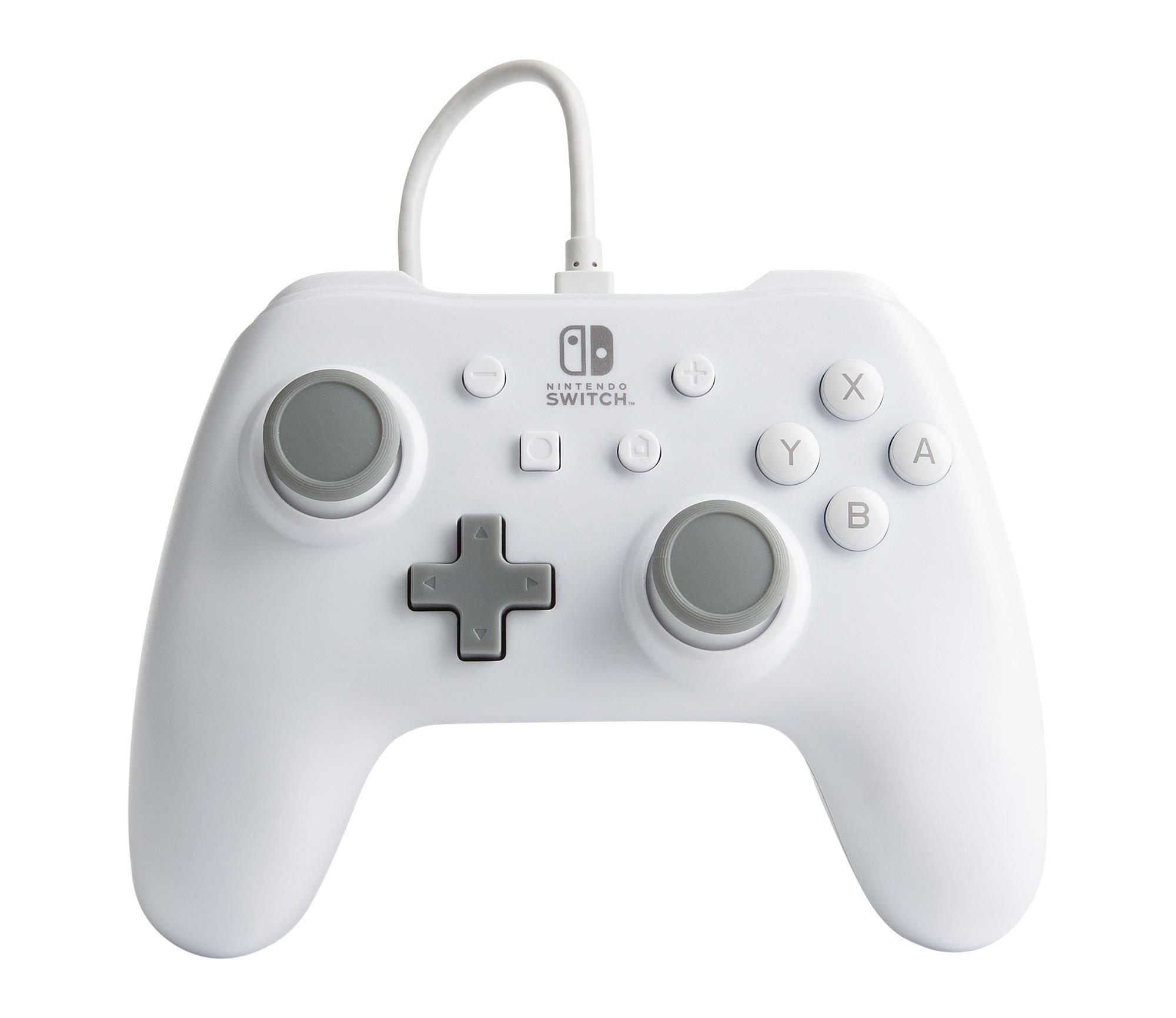 Kabelgebundener Controller für Nintendo Switch, Weiß