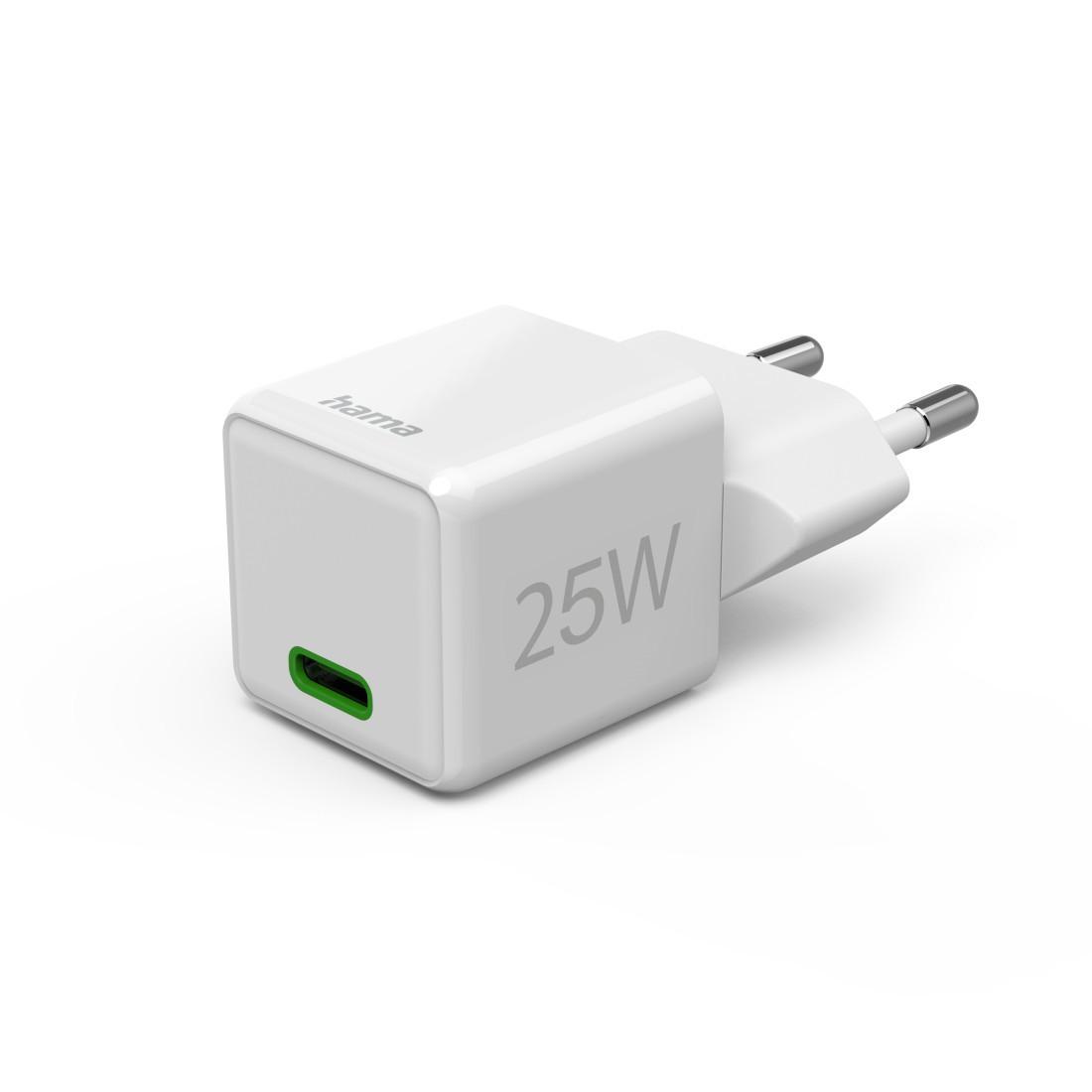 Schnellladegerät, USB-C, Super-Mini-Charger, PD, 25 W, Weiß (00201981)