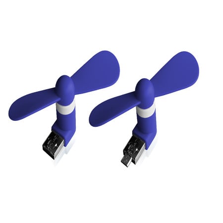 Ventilator micro USB blau