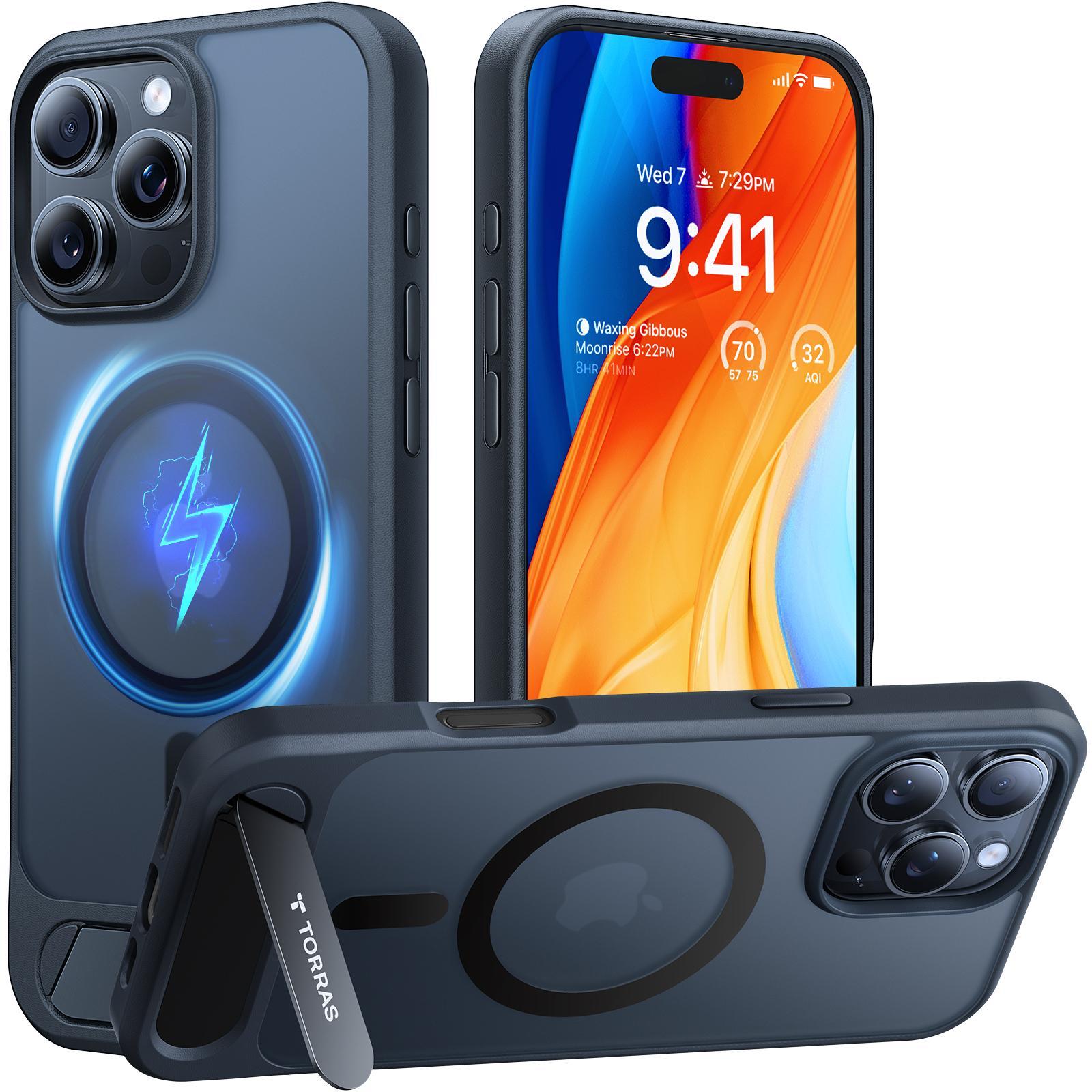 Pstand Series für iPhone 16 Pro Black Handyhülle