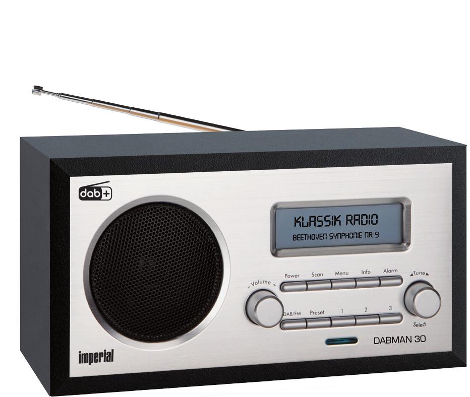 DABMAN 30 schwarz-silber DAB+ Radio