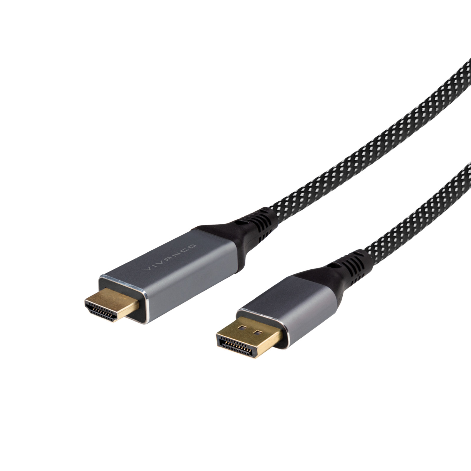 HDMI/DisplayPort 2.0-Kabel, 1,5m, schwarz
