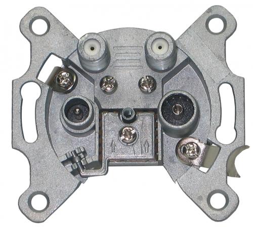 Digital HAT 52 4-Loch Antennen Enddose mit Abdeckung