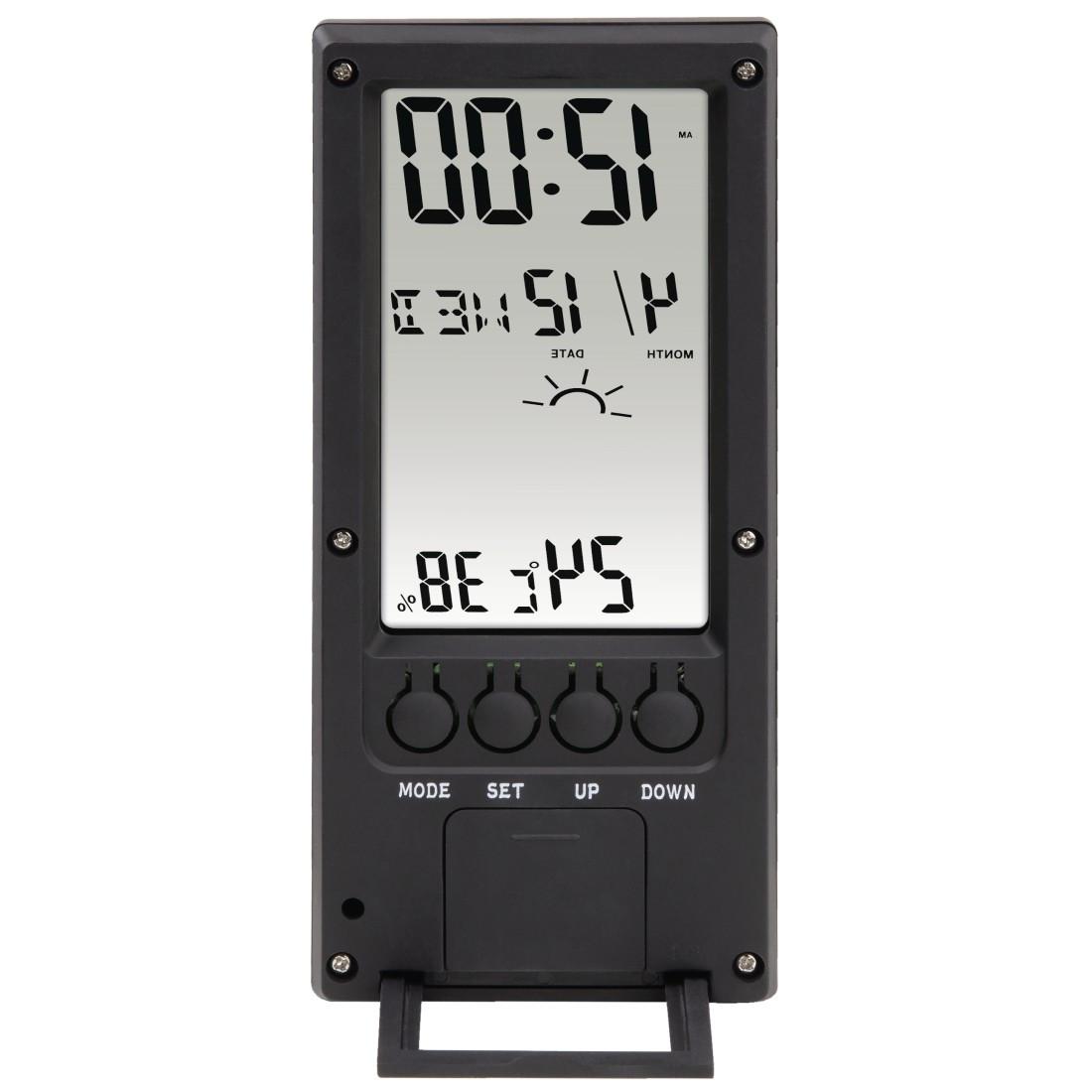 Thermometer/Hygrometer "TH-140", mit Wetterindikator, Schwarz (00186365)