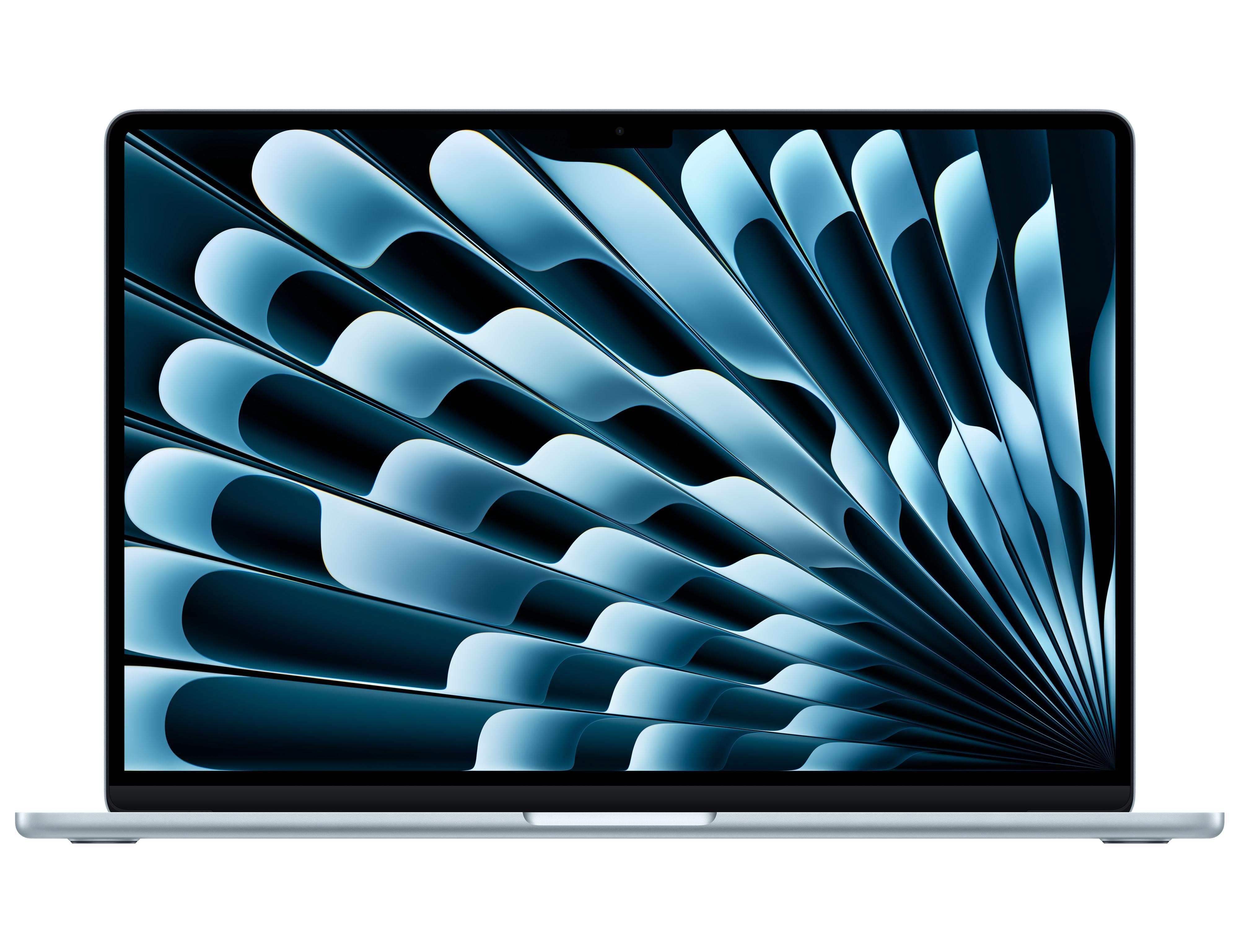 MacBook Air (15"), 2025, Himmelblau, M4, 24 GB, 1 TB SSD, 10-Core GPU