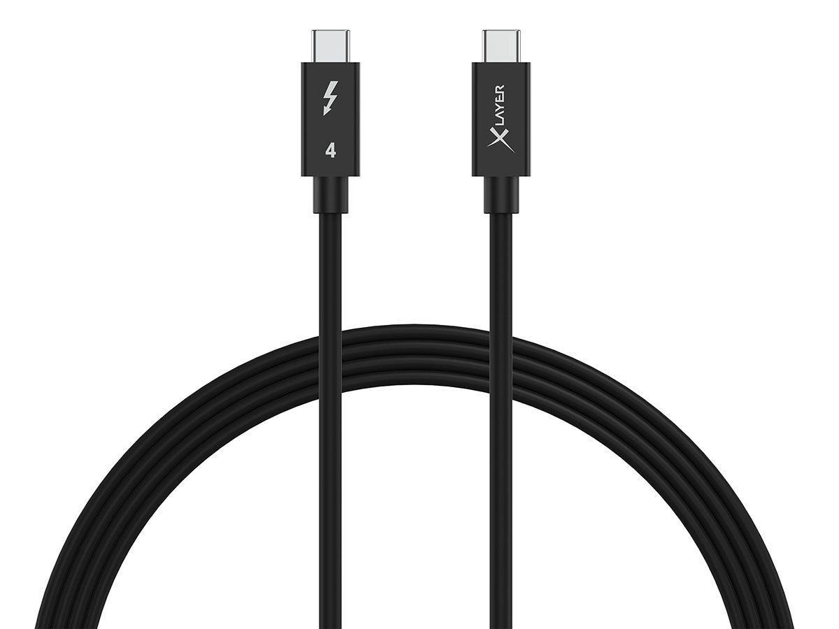 USB-C Thunderbolt 4 Kabel, 1 m, 240 Watt, 8K@60 Hz, Schwarz