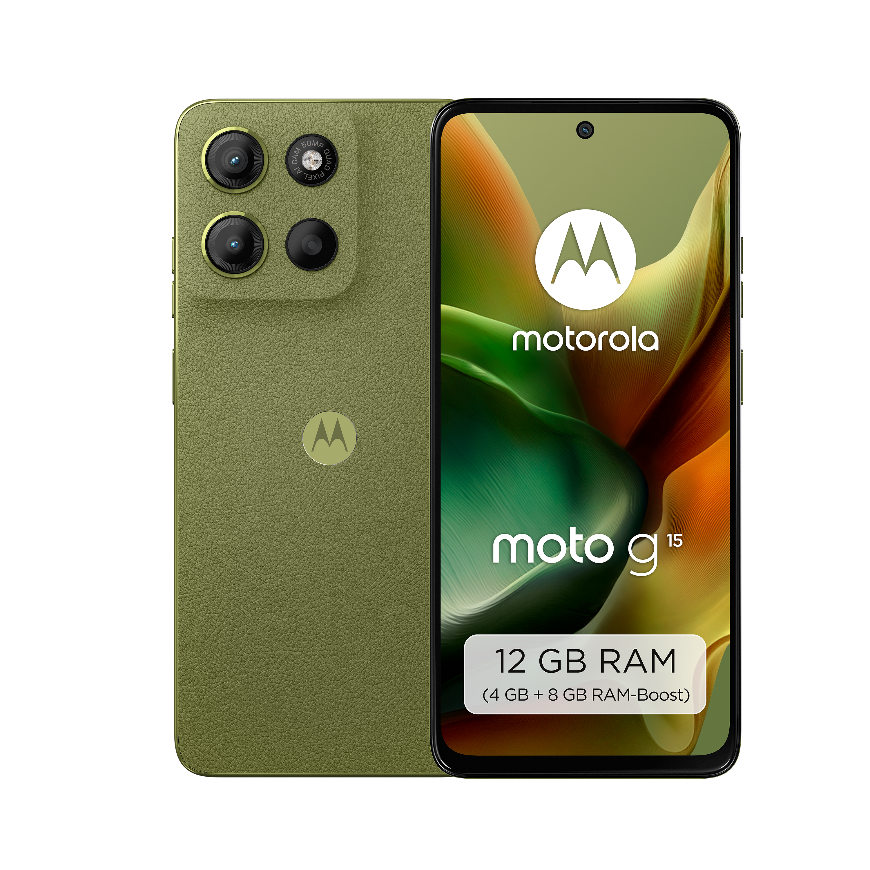 moto G15 4GB + 128GB Iguana Green Smartphone
