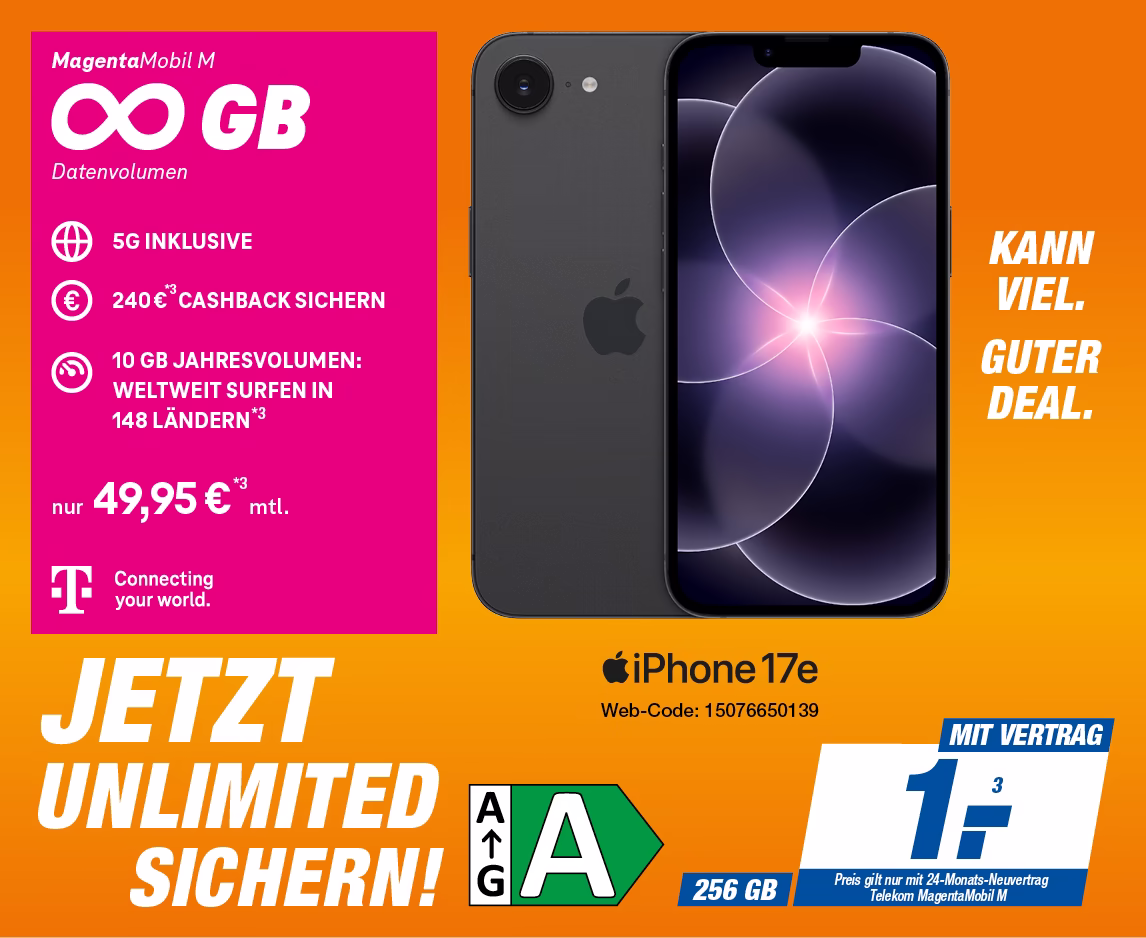 iPhone 17e mit Telekom MagentaMobil M
