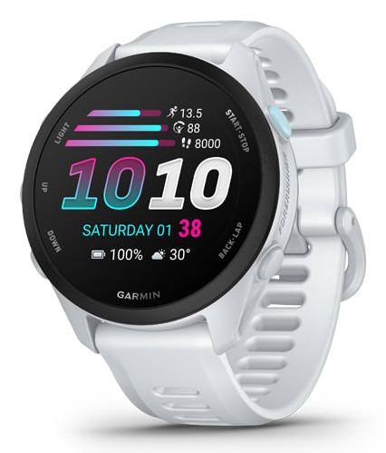 Forerunner 70 Steinweiss/Schwarz mit Schnellwechsel Silikon-Armband 20 mm  Smartwatch