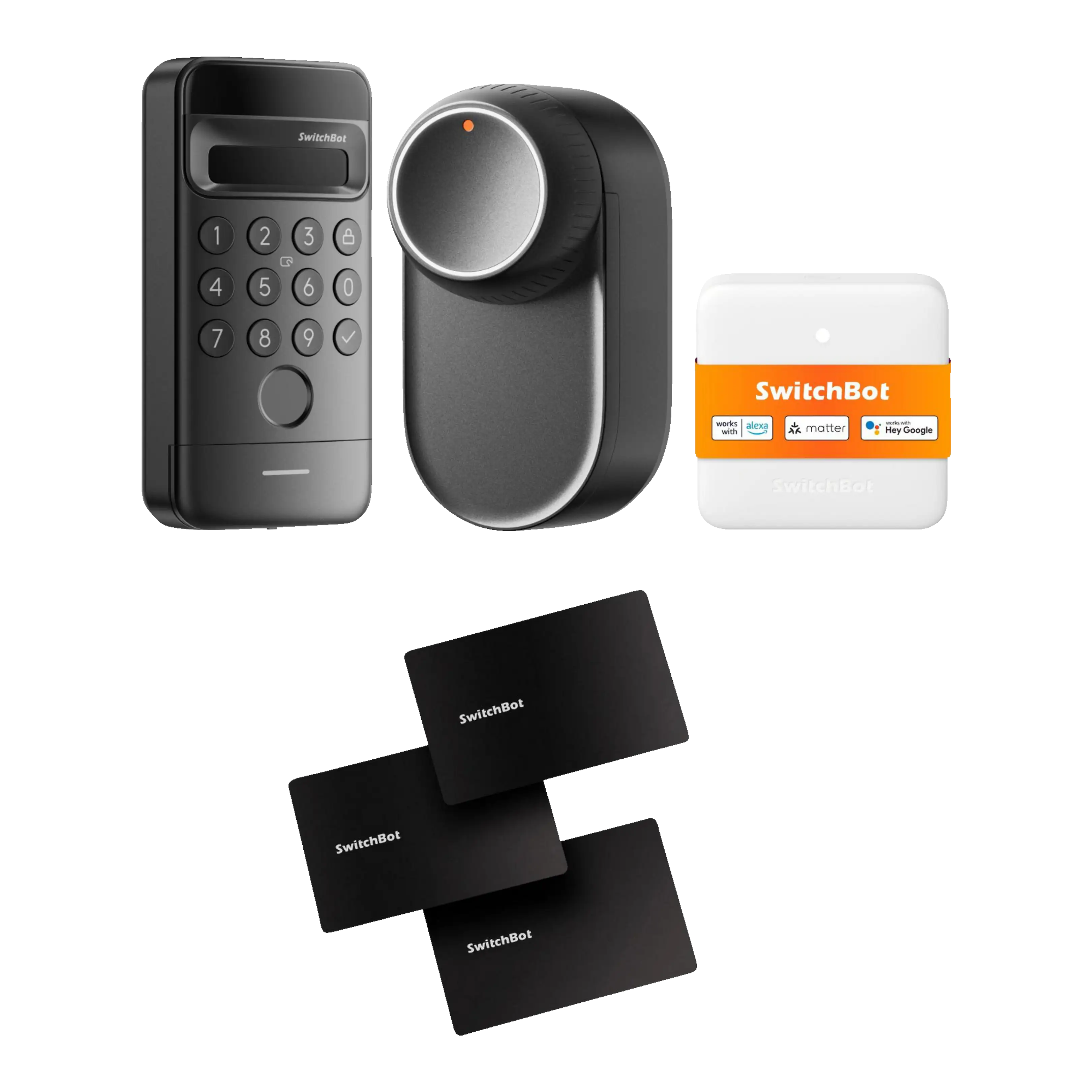 Lock Ultra Vision Combo schwarz inkl. 3er NFC Karte Türschloss