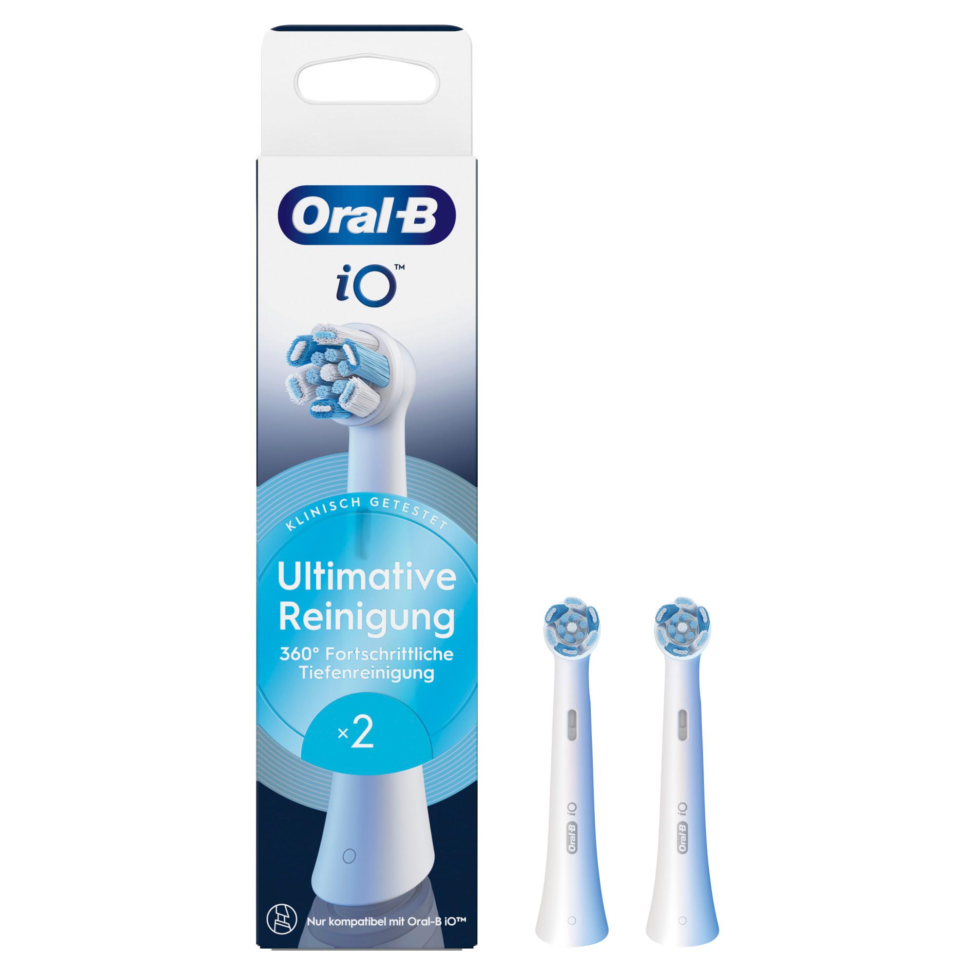 iO Ultimative Reinigung, Original Aufsteckbürsten, Weiß, 2er