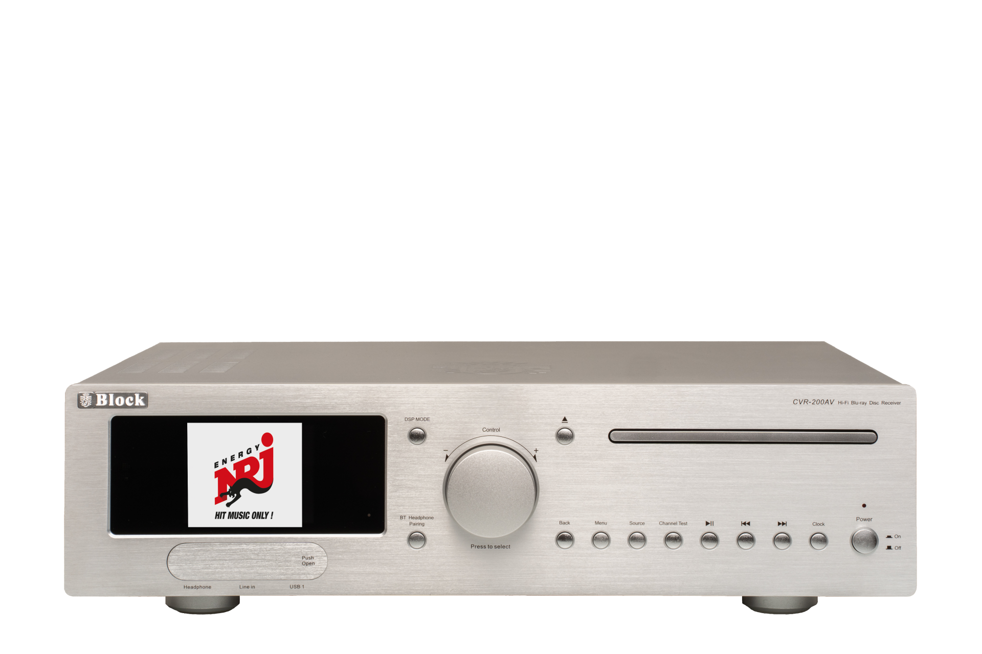 CVR-200 AV AV-Heimkinoreceiver silber