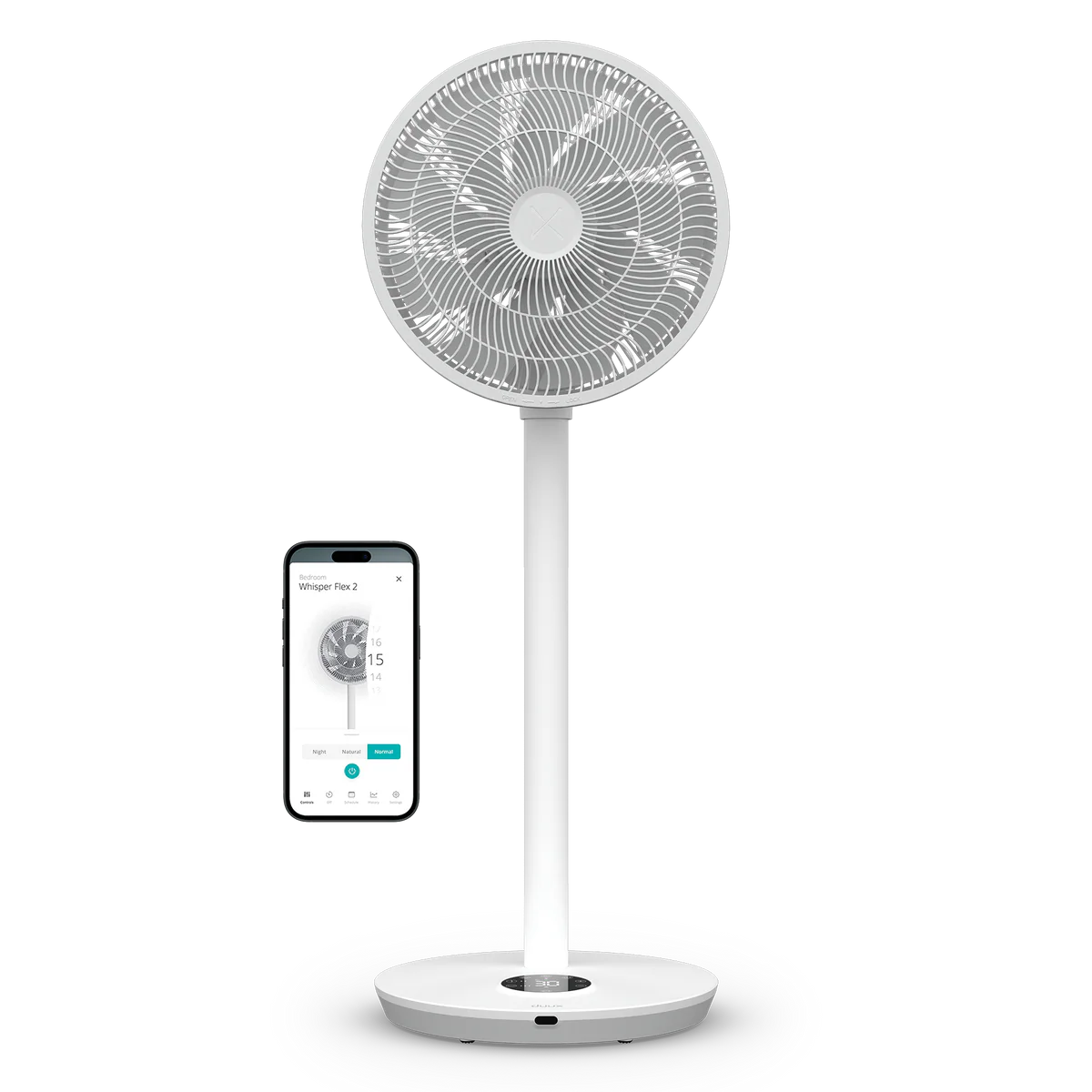 Whisper Flex 2 Smart weiß Stand-/Tischventilator