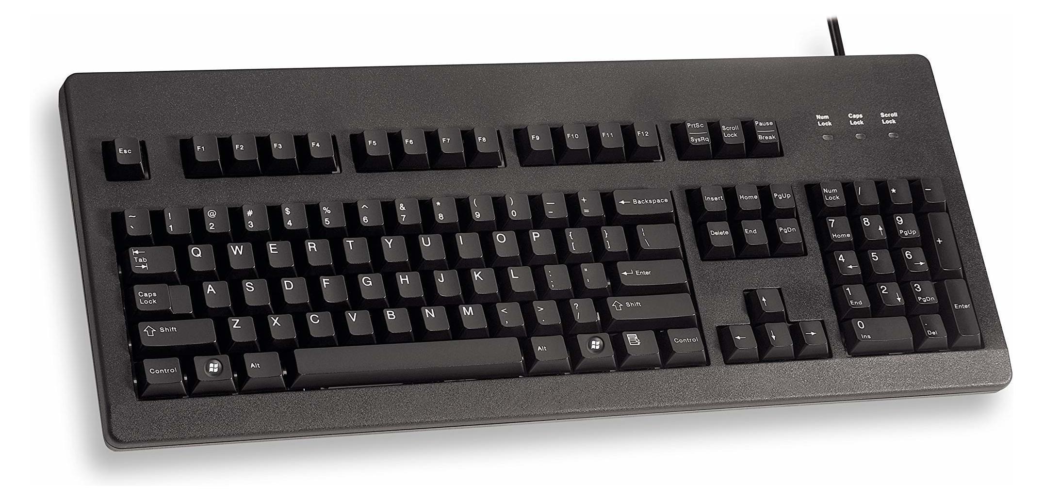 G80-3000 MX Blue Switch Tastatur, Schwarz
