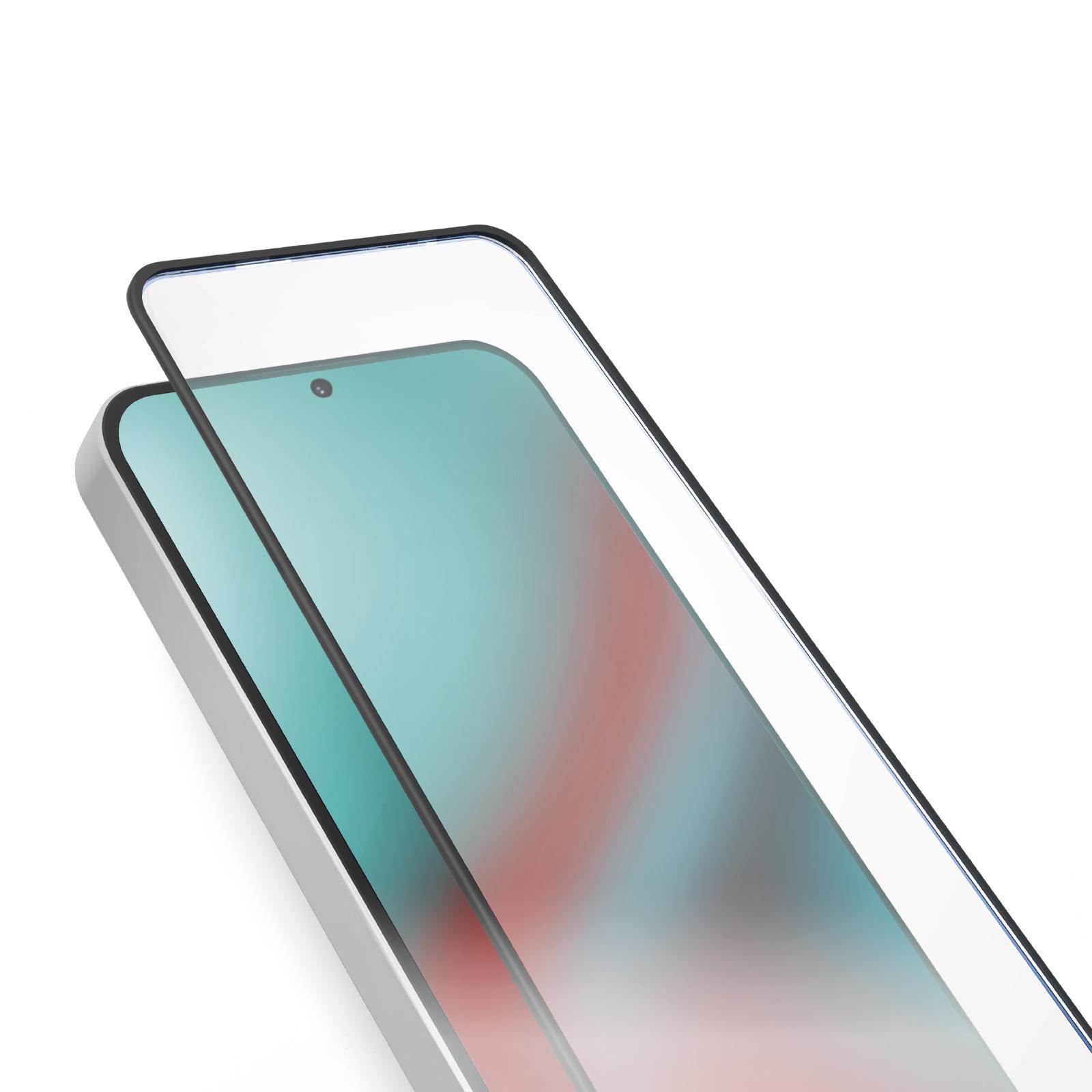 Glas Displayschutz Full Cover für Samsung Galaxy A35, Schwarz