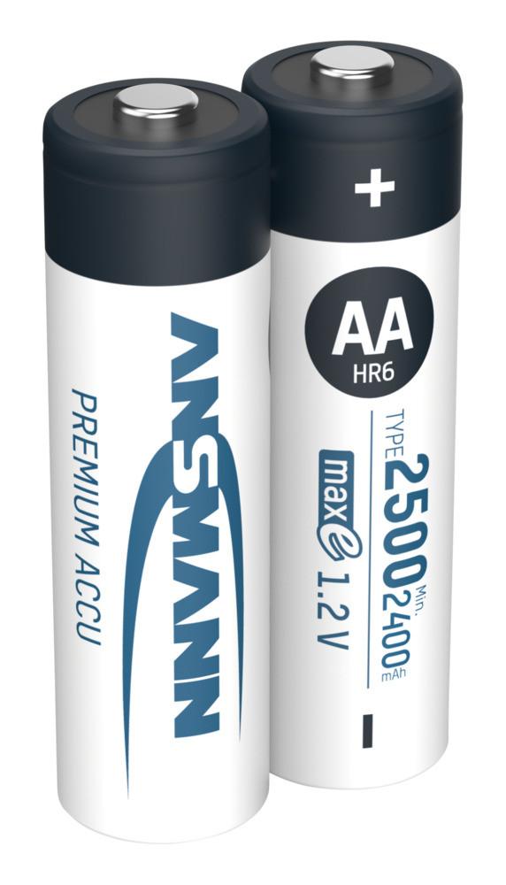 NiMH Akku Mignon AA Typ 2500 (min. 2400 mAh) maxE 2er Blister Akku