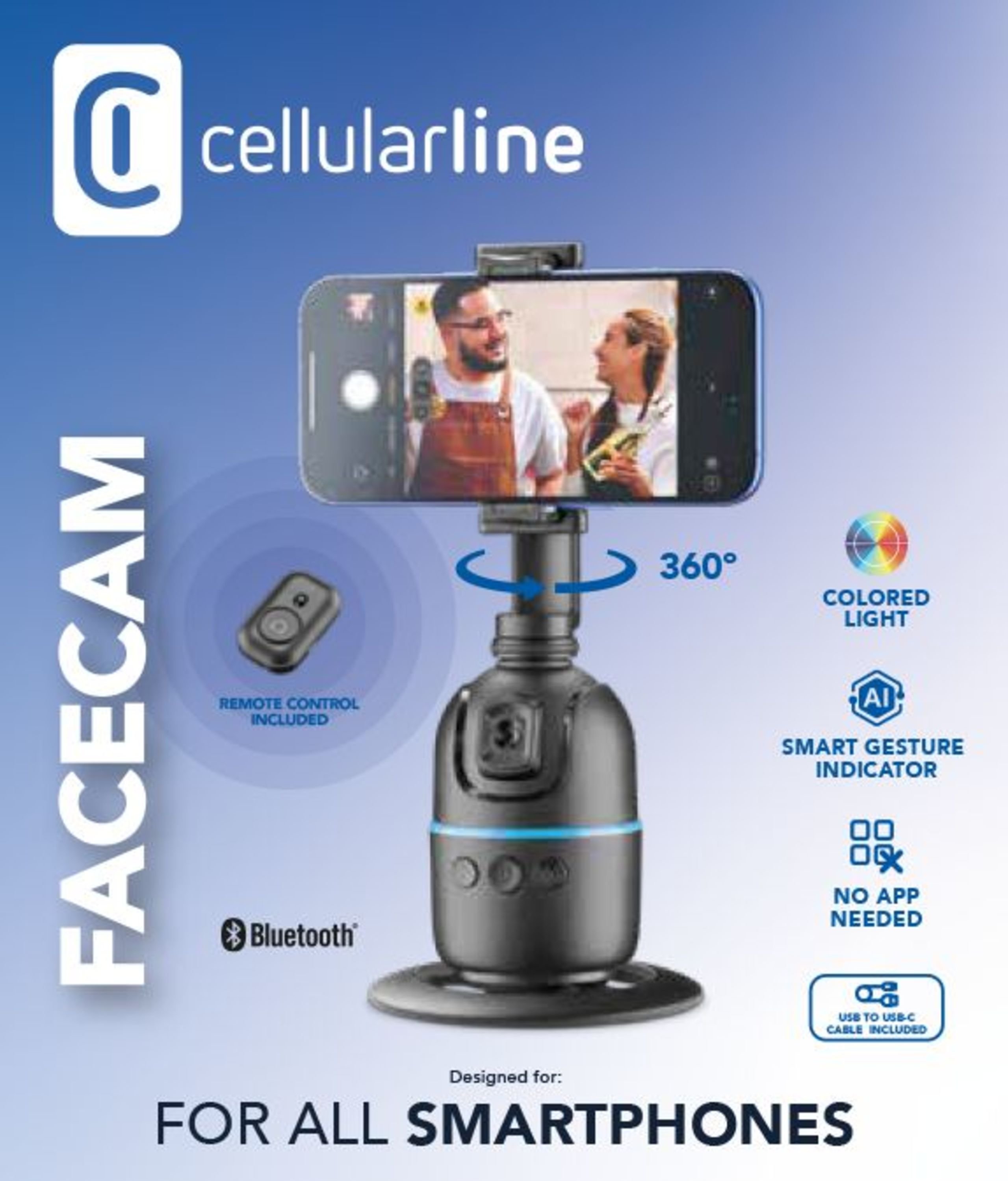 Bluetooth Halter Facecam Black (61146)