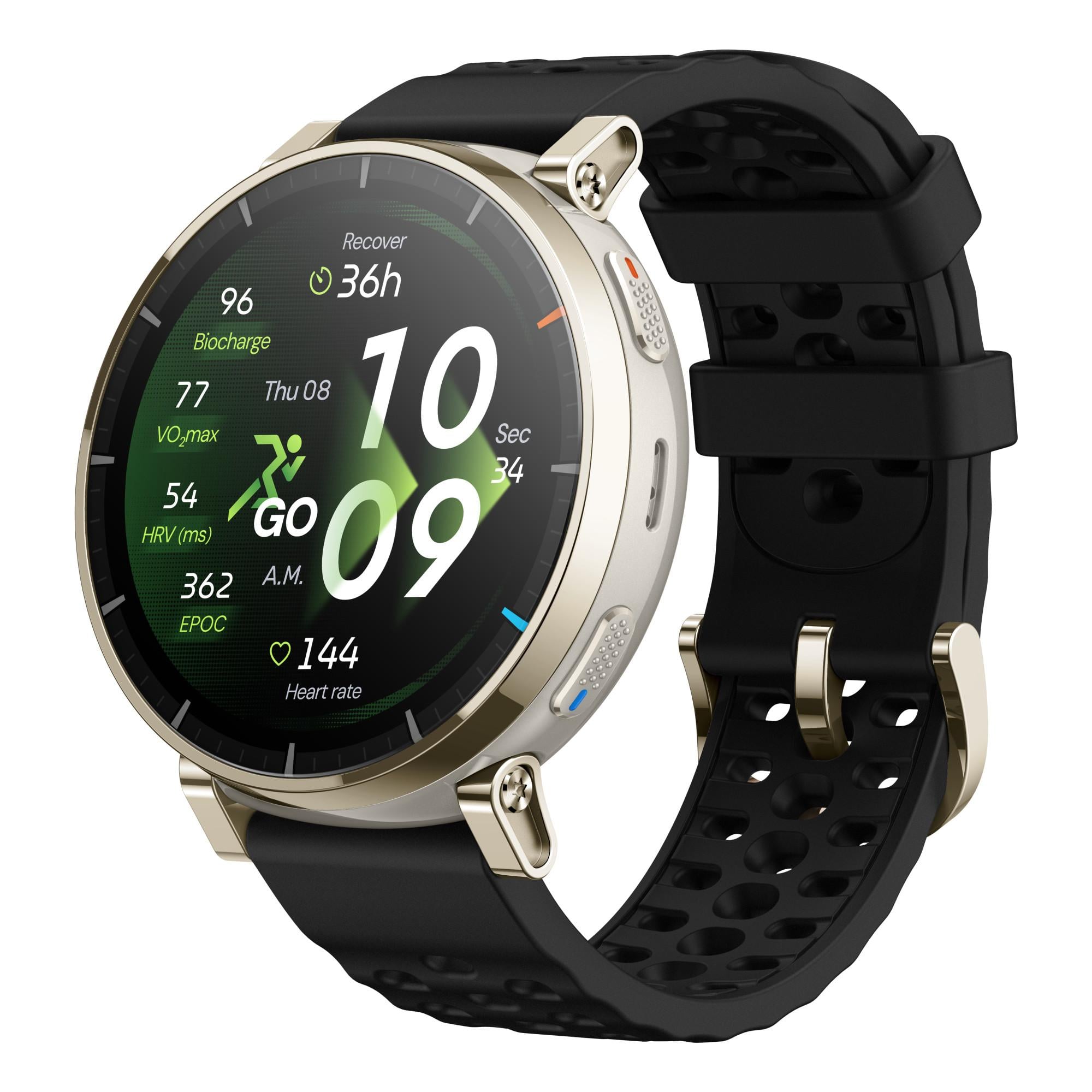 Active 3 Premium Gold-Schwarz Smartwatch