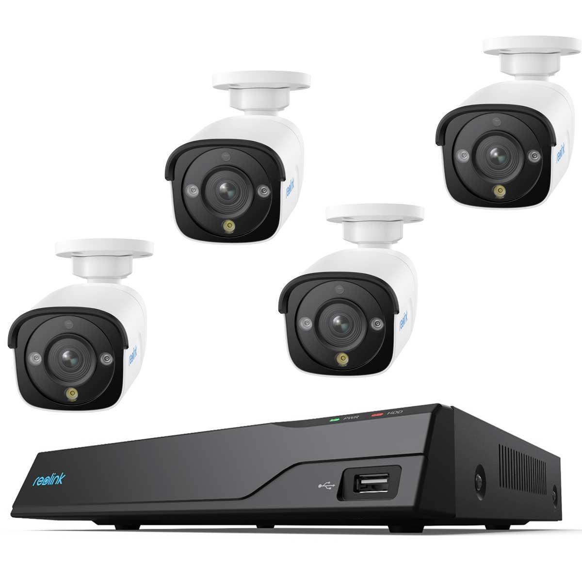 NVS8-12MB4 Smartes 12MP PoE Überwachungssystem mit Spotlights
