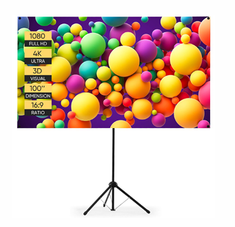 Ultra Vision 100 Zoll Fresnel Leinwand-Set
