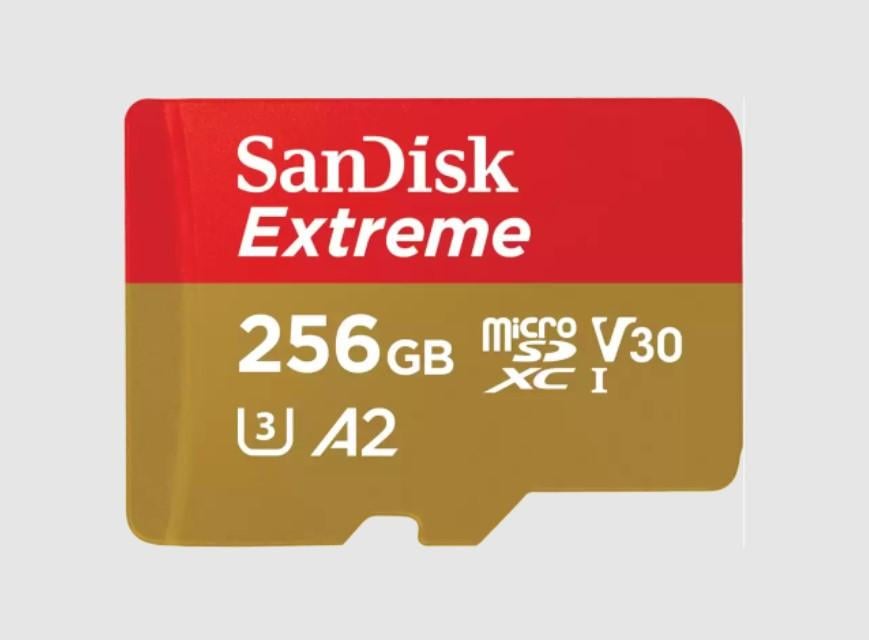 microSDXC Extreme 256GB (R190MB/s) + Adapter, + 1 Jahr RescuePRO Deluxe (121587)