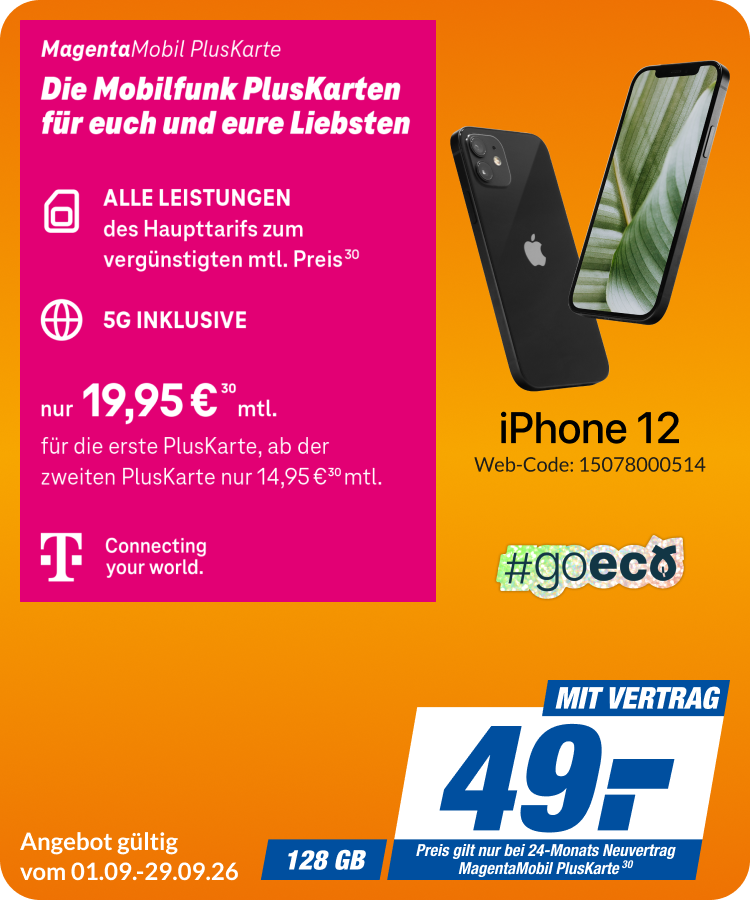 iPhone 12 mit Pluskarte für 49€!