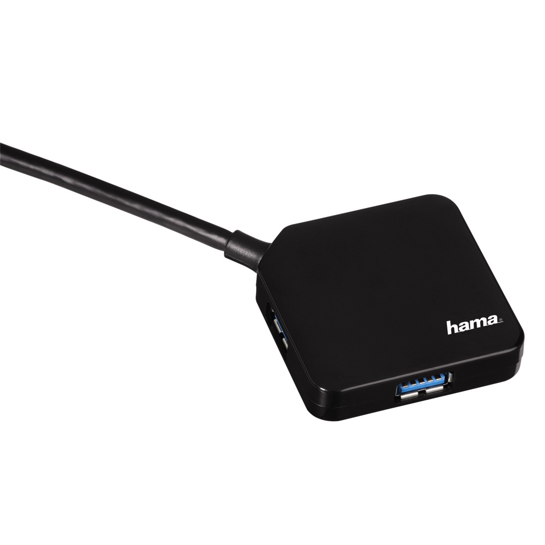 USB-3.0-Hub 1:4, bus-powered, Schwarz, Schachtel (00012190)