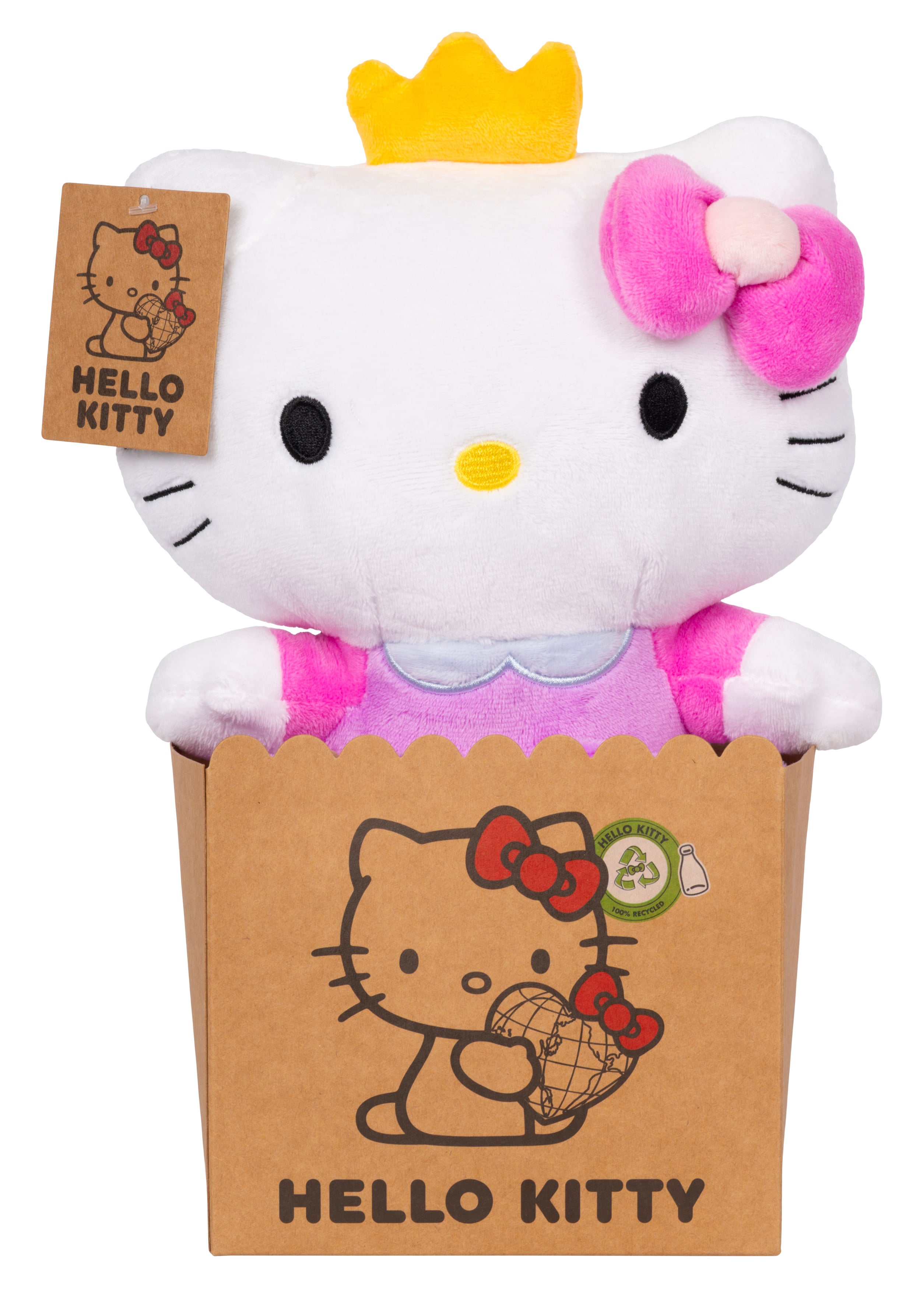Hello Kitty - Prinzessin Plüsch pink 25 cm Kuscheltier