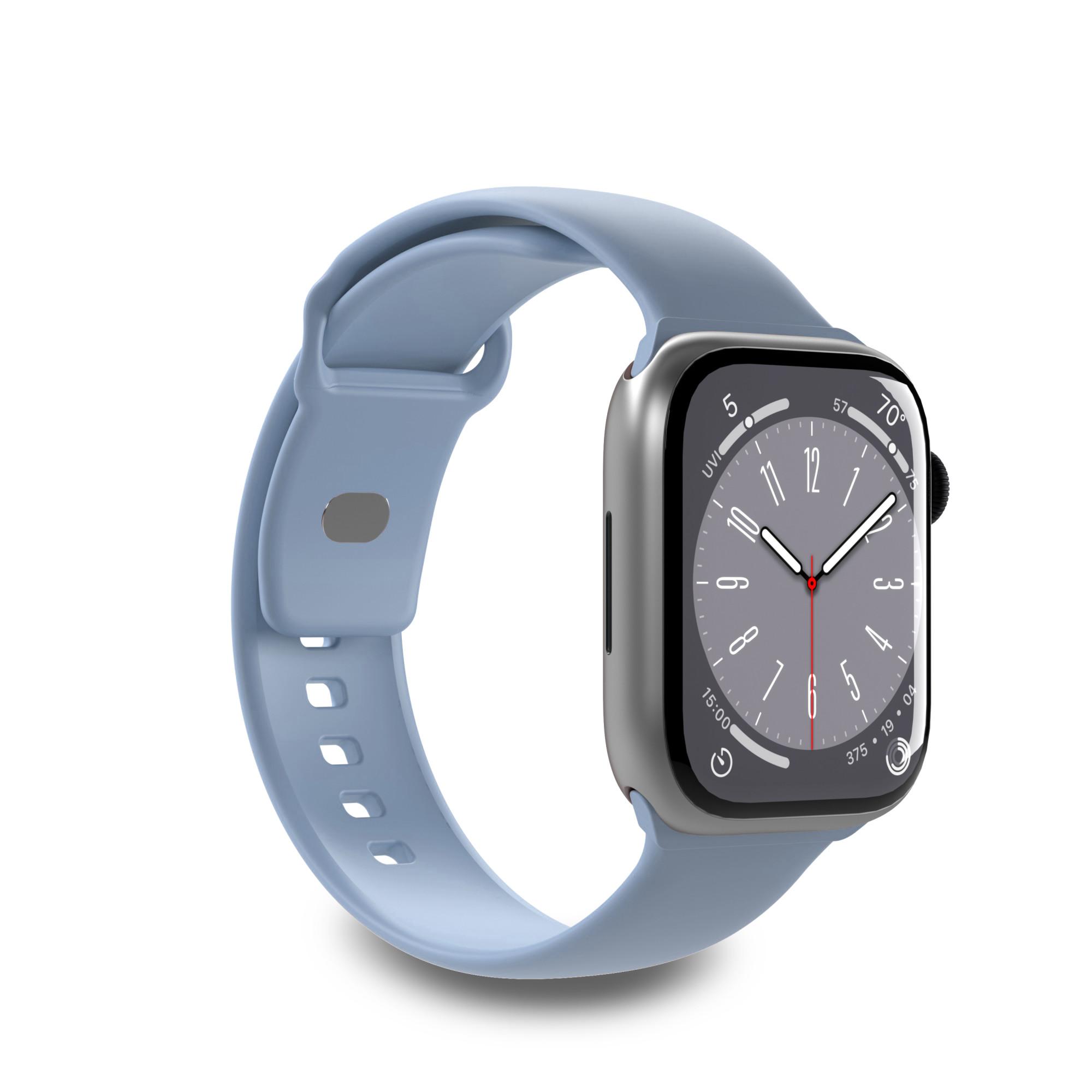 Silicone Armband für Apple Watch 38/40/41 mm, Hellblau