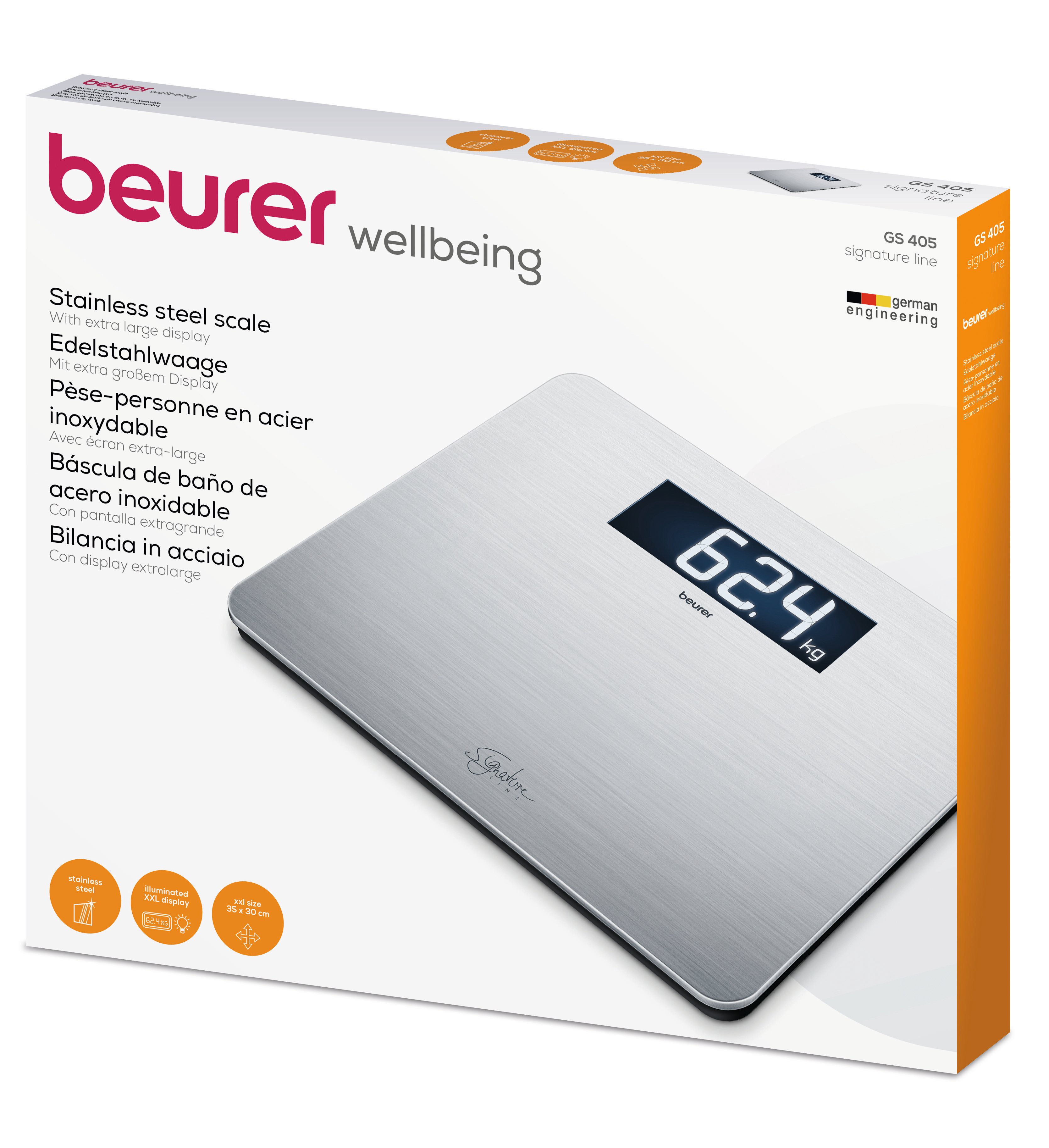 GS 405 Signature Line Edelstahl Personenwaage
