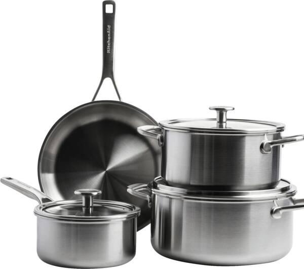 Topfset 4-teilig Edelstahl Kochgeschirrset
