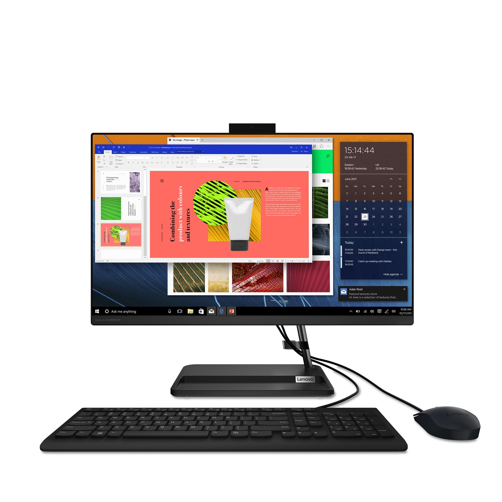 All-in-One PC IdeaCentre 3 24ALC6, Schwarz, 23,8 Zoll, Full HD, IPS, AMD Ryzen 5 7430U, 16 GB, 512 GB M.2 SSD