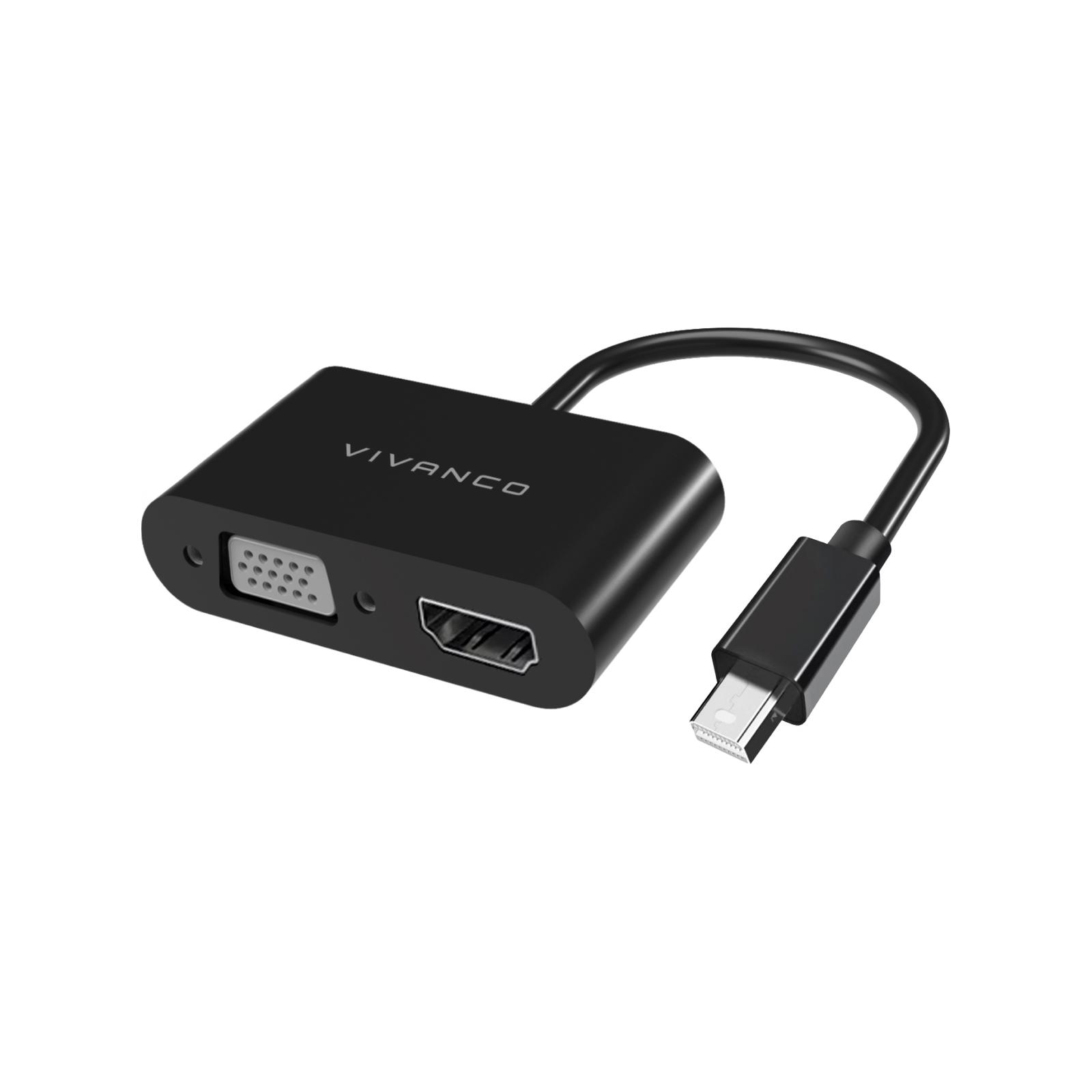 Mini DisplayPort/DisplayPort-Adapter, 0,1 m, schwarz