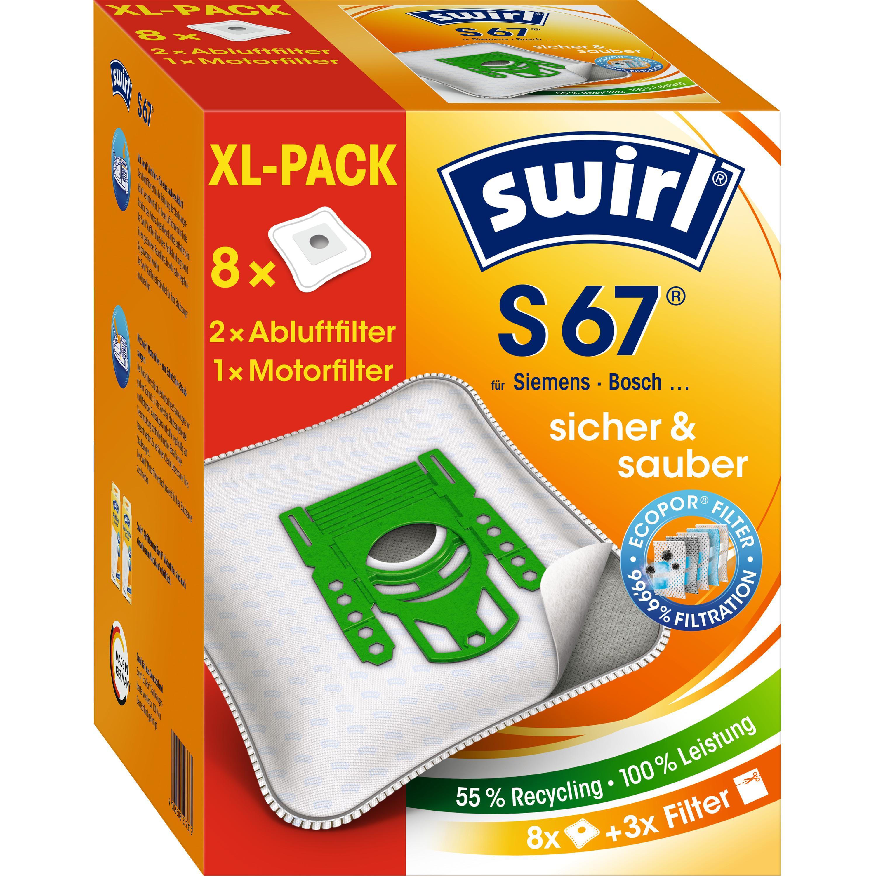 S 67 XL Vorteilspack EcoPo Staubsaugerbeutel