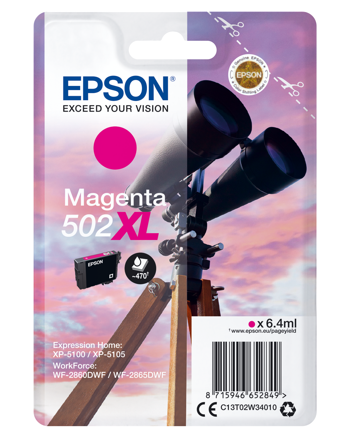 C13T02W34010 Fernglas XL magenta Druckerpatrone