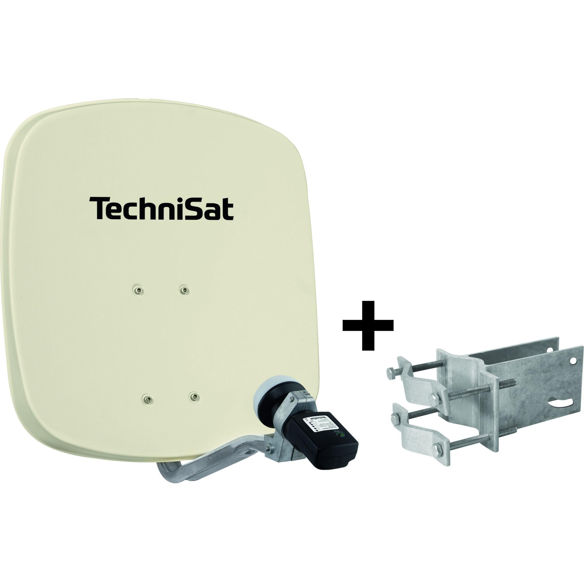 DIGIDISH 45 mit Satfinder V/H-LNB, A-R-F, beige
